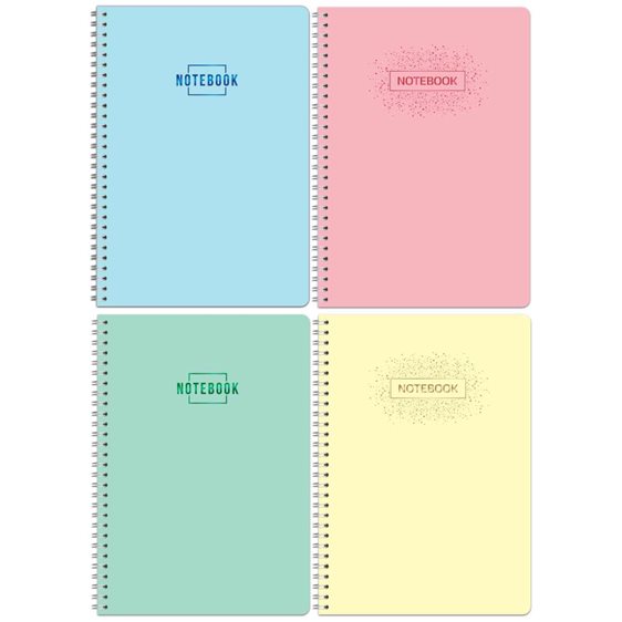Τετράδιο Σπιράλ Lastva Σκληρό Εξώφυλλο Α4 80φ. Pastel Collection 33065