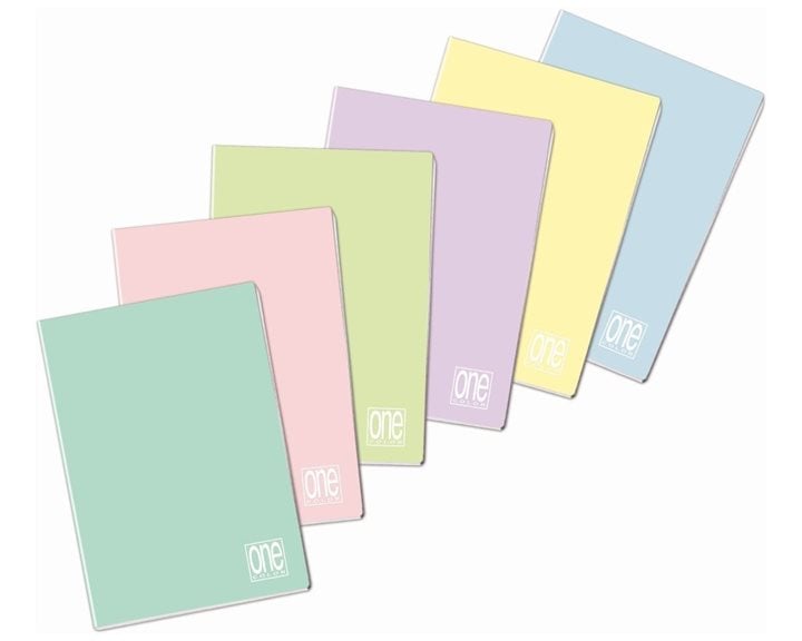 Τέτραδιο Καρφίτσα  Ριγέ Blasetti One Pastel  40φ. Α4 6581