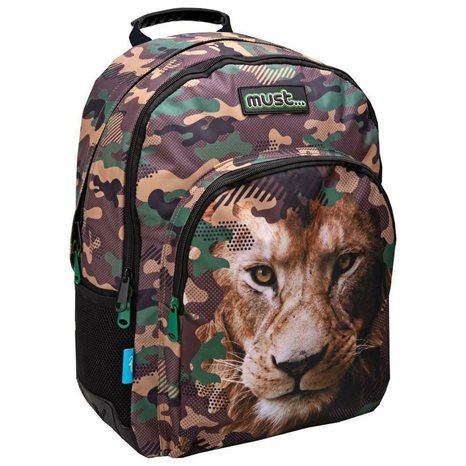 Τσάντα Πλάτης Must 32x15x45cm 3 Θήκες Animal Planet Λιοντάρι 570840