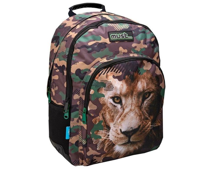 Τσάντα Πλάτης Must 32x15x45cm 3 Θήκες Animal Planet Λιοντάρι 570840
