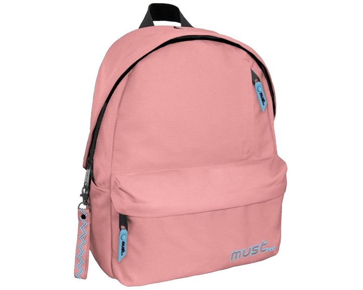 Σακίδιο Πλάτης Must 32x17x42cm Monochrome 1 Θήκη RPET Plus Σομόν 584608