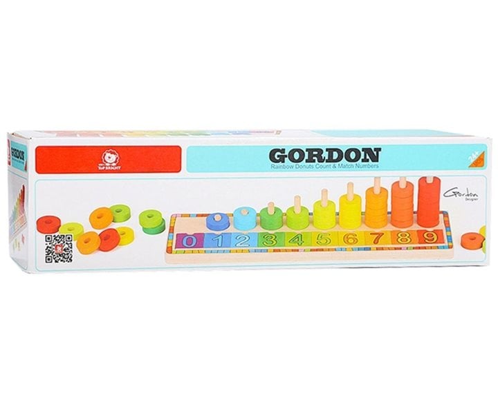 Rainbow Donuts Count&Match Numbers TopBright 6540