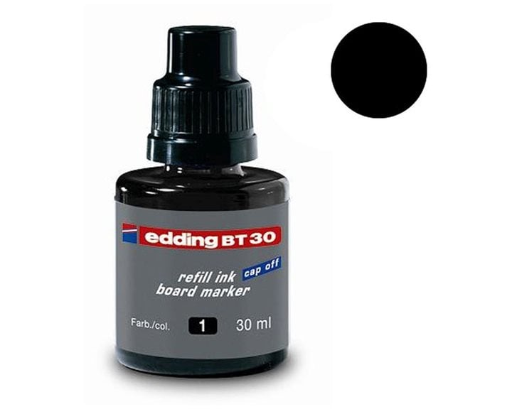 Μελάνι Edding Μαρκαδόρου Πίνακος 30ml Μαύρο