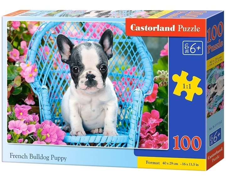 Παζλ Castorland 100 τμχ. French Bulldog Puppy 40x29cm B-111152