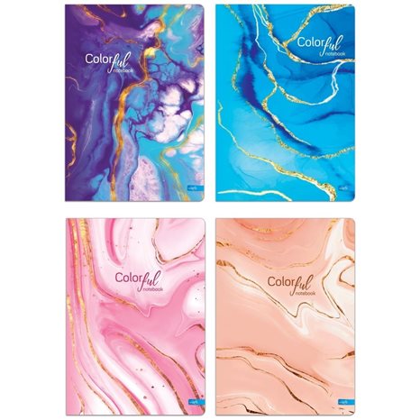 Τετράδιο Δεμένο Lastva Με Σκληρό Εξώφυλλο Α4 96φ Colorful Collection 33045