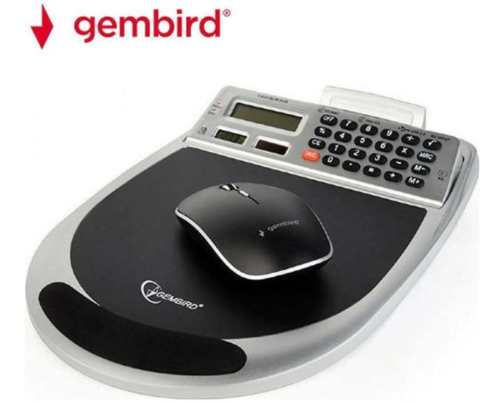 GEMBIRD USB COMBO MOUSE PAD WITH BUILT-IN 3 PORT HUB, MEMORY CARD READER, CALCULATOR AND THERMOMETER
