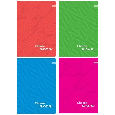 Τετράδιο Δεμένο Lastva Α4 96φ. Neon Collection 3367
