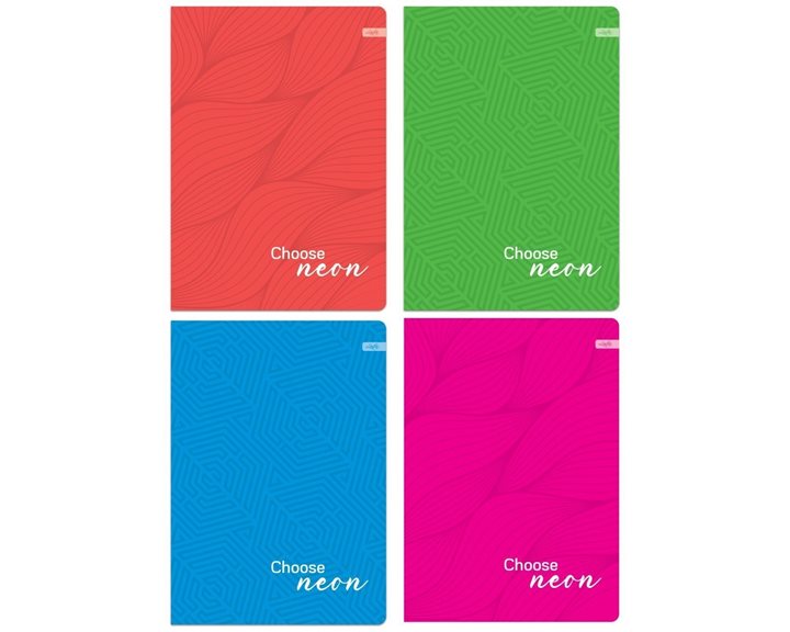 Τετράδιο Δεμένο Lastva Α4 96φ. Neon Collection 3367