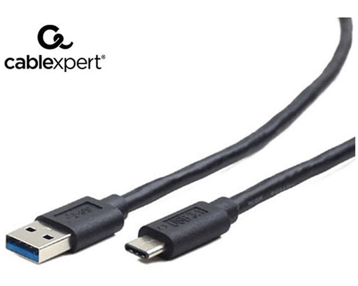 CABLEXPERT USB3.0 AM TO TYPE-C CABLE 0.1M BLACK