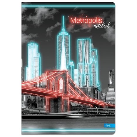 Τετράδιο Δεμένο Lastva Α4 96φ. Metropolis Collection 3075