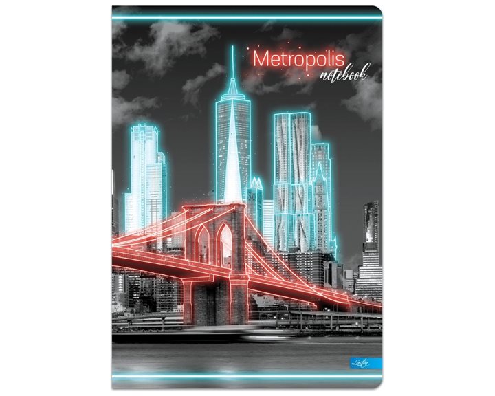 Τετράδιο Δεμένο Lastva Α4 96φ. Metropolis Collection 3075