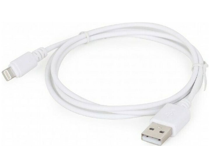 CABLEXPERT USB TO LIGHTNING SYNC AND CHARGING CABLE WHITE 1M