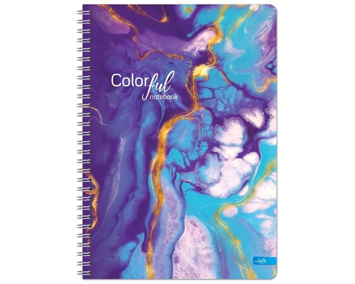 Τετράδιο Σπιράλ Lastva Σκληρό Εξώφυλλο Α4 80φ. Colorful Collection 33069