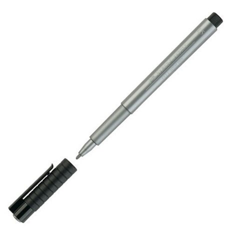 Μαρκαδόρος Ανεξίτηλος Faber Castell Pitt 1.5 Ασημί 251