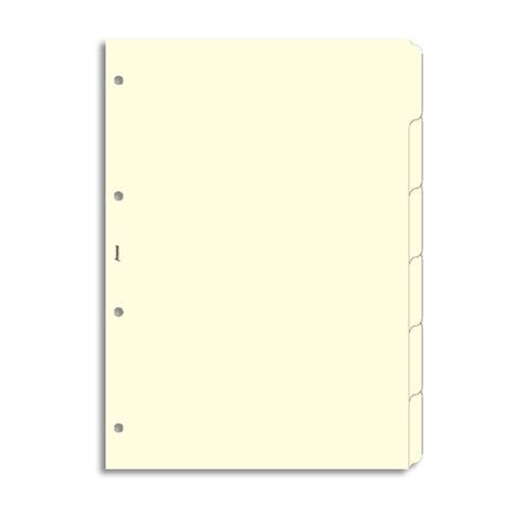 Αντ/κα Filofax A4 Διαχωριστικό Κενό Κρεμ