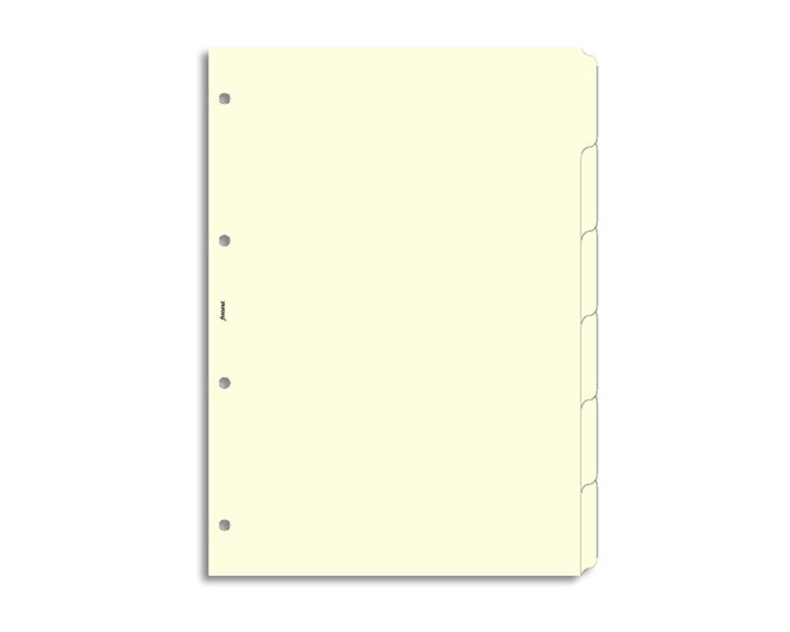 Αντ/κα Filofax A4 Διαχωριστικό Κενό Κρεμ