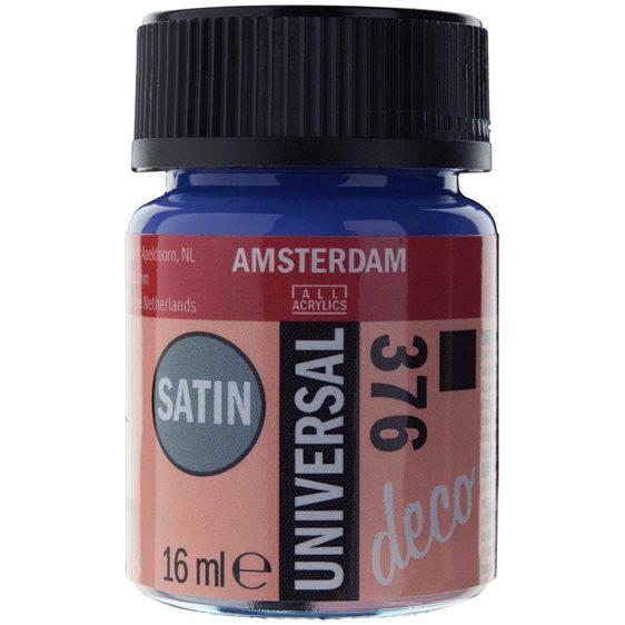 ΧΡΩΜΑ AMSTERDAM UNIVERSAL SATIN 16ML 376 PURPLE