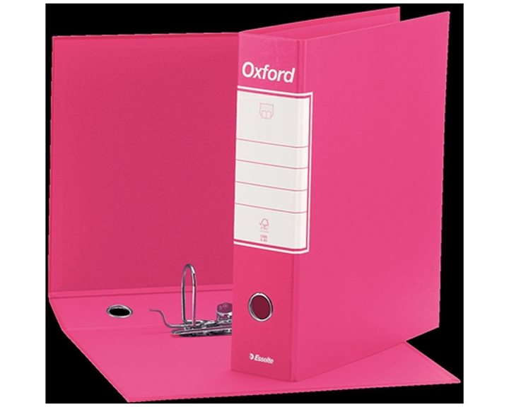 Κλασέρ Esselte Α4 Oxford 8cm Ροζ Σε Θήκη