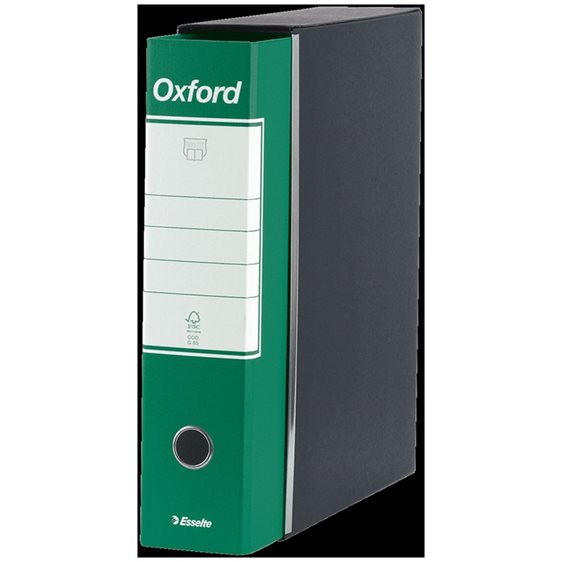 Κλασέρ Esselte Α4 Oxford 8cm Πράσινο Σε Θήκη