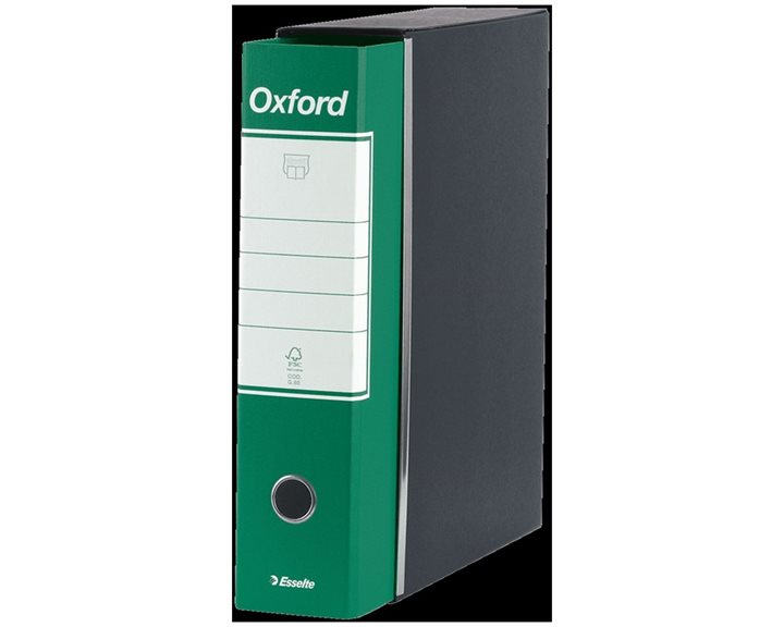 Κλασέρ Esselte Α4 Oxford 8cm Πράσινο Σε Θήκη