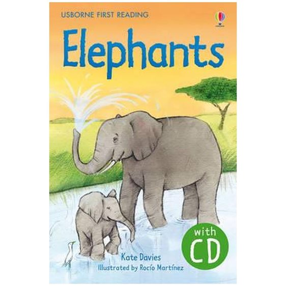 USBORNE FIRST READING -ELEPHANTS (WITH CD)- -LEVEL 4