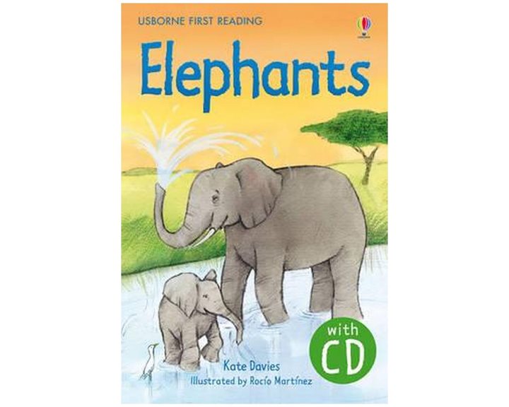 USBORNE FIRST READING -ELEPHANTS (WITH CD)- -LEVEL 4
