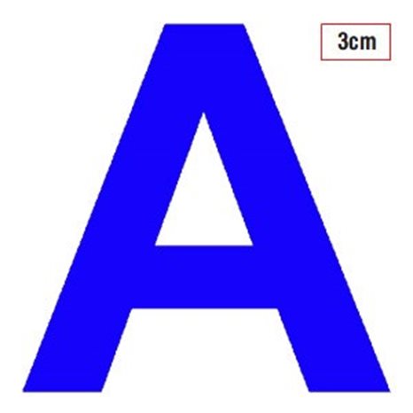 Γράμματα Αυτοκόλλητα I-Sima 3cm 54Τεμ. Μπλε Αγγλικά 3508