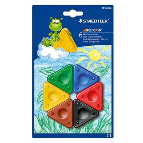 Crayon Wax Staedtler Noris 6Pcs 2230BK6