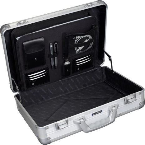 Χαρτοφύλακας Αλουμινίου Alumaxx Venture με θήκη Laptop 15.6'' Μαύρο Ματ