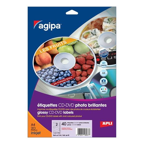 Ετικέτα Lazer-Inkjet Agipa CD 20Φ.