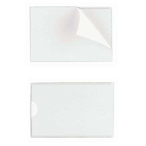 Θήκη Αυτοκόλλητη Διαφανής Durable 57χ90 10τμχ 8079