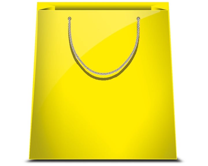 Τσάντα Δώρου Χάρτινη Marpiram 18.5x23x10 Yellow Medium LX45