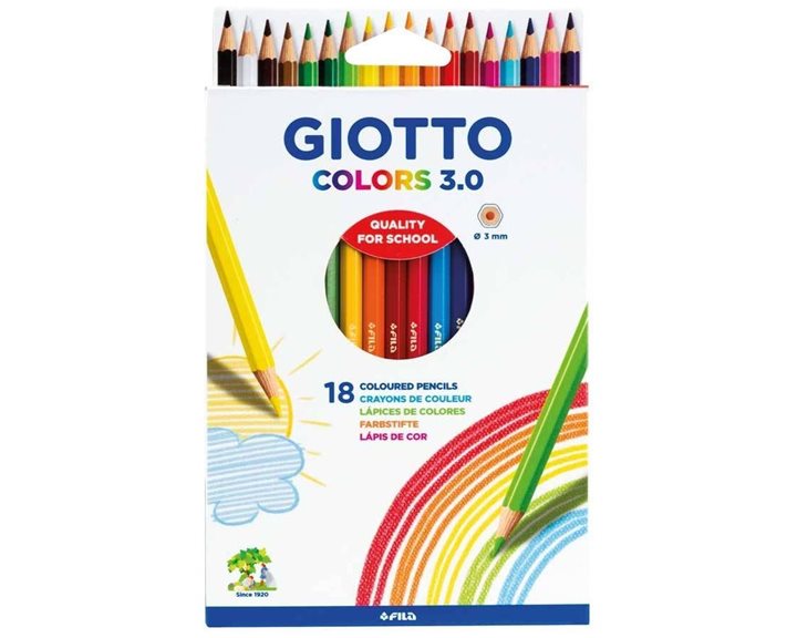Ξυλομπογιές Giotto Colors 3.0 18τεμ.