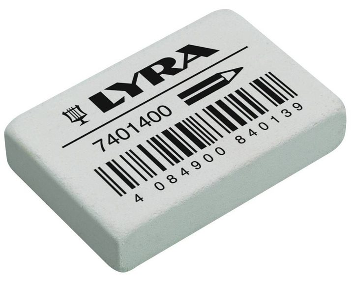 Γόμα Lyra Γκρι 38x25χ9mm