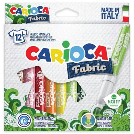 Μαρκαδόροι Carioca Fabric Art/12 40957