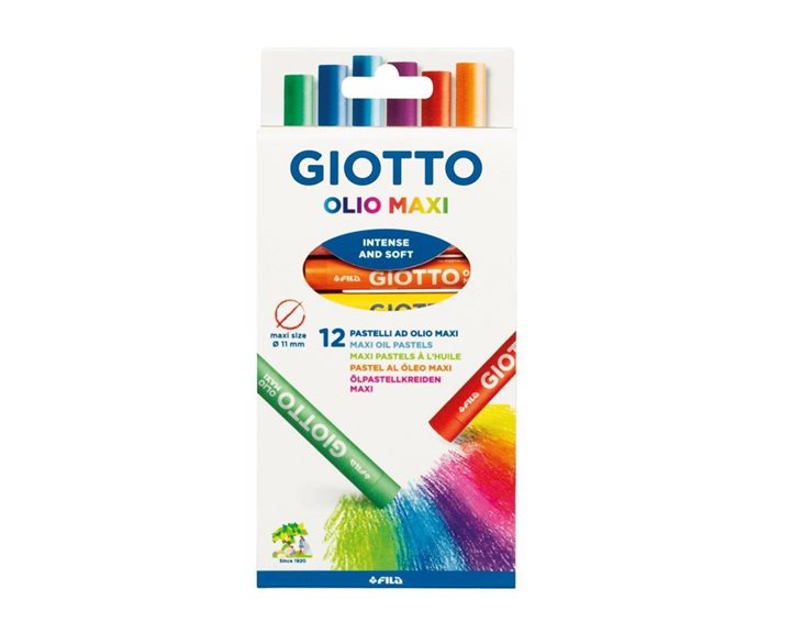 Λαδοπαστέλ Giotto Maxi Olio 12τμχ