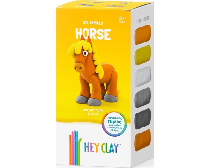 Κατασκευές Με Πηλό Hey Clay Horse 3+