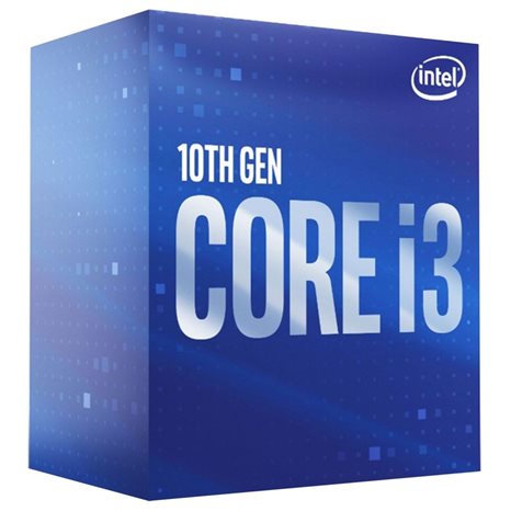 INTEL CPU CORE i3 10100, 4C/8T, 3.60GHz, CACHE 6MB, SOCKET LGA1200 10th GEN, GPU, BOX, 3YW. BX8070110100