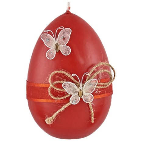 Κερί Αυγό  Κόκκινο ή Λευκό Διακοσμημένο 73-1200