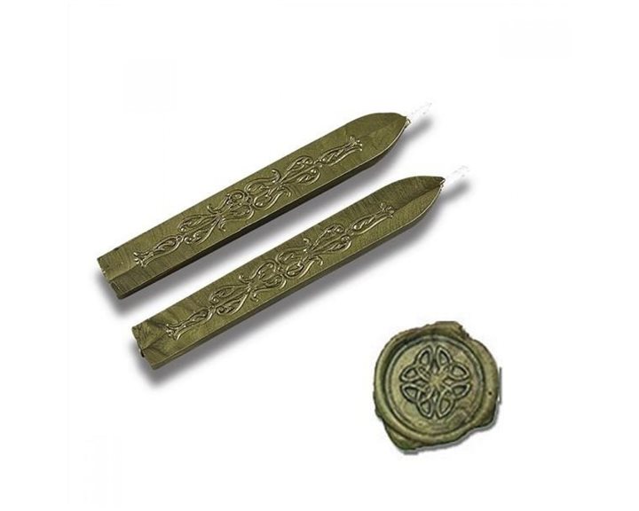 Βουλοκέρι 10cm με Φυτίλι Olive Gold