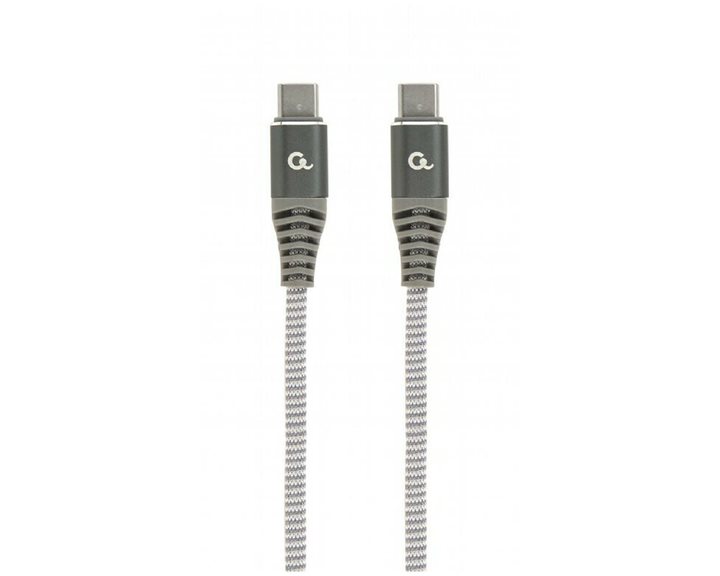 CABLEXPERT 60W TYPE-C PD PREMIUM CHARGING & DATA CABLE 1,5M SPACEGREY