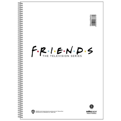Τετράδιο Σπιράλ 20x30 Salko Friends vol.1.1  4Θεμ.120φυλ.