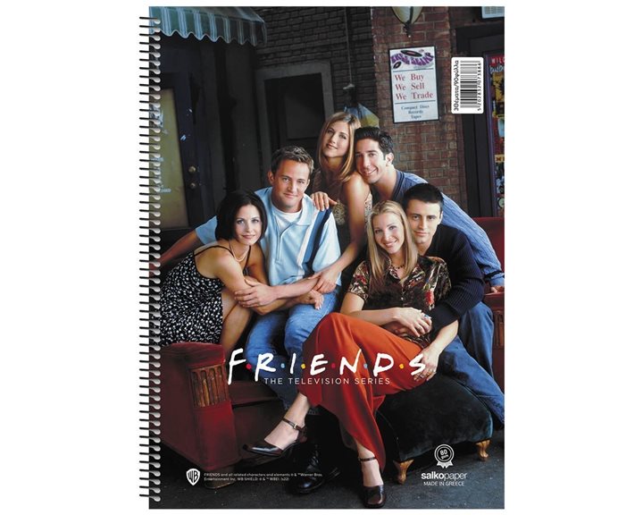Τετράδιο Σπιράλ 20x30 Salko Friends Vol.1.2 4Θεμ. 120φυλ.