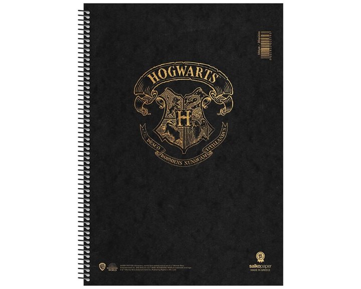 Τετράδιο Σπιράλ 20x30 Salko Hogwarts 4Θεμ.240φυλ.
