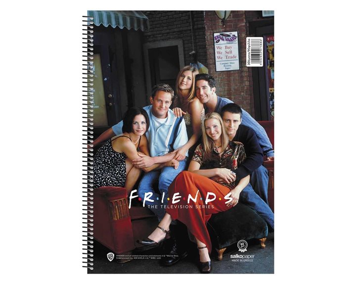 Τετράδιο Σπιράλ 17x25 Salko Friends Vol.1.2 3Θεμ. 90φυλ.