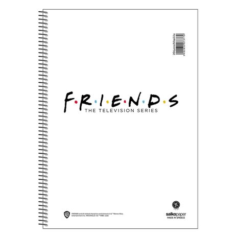 Τετράδιο Σπιράλ 17x25 Salko Friends Vol.1.1 3Θεμ. 90φυλ.