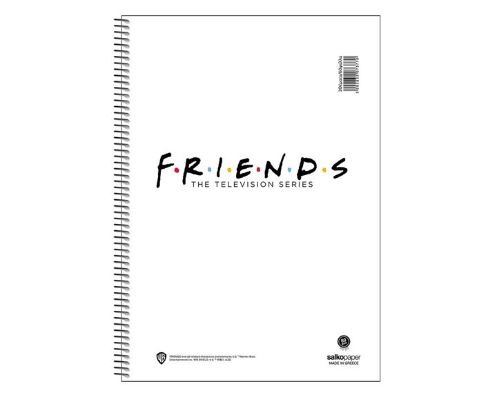 Τετράδιο Σπιράλ 17x25 Salko Friends Vol.1.1 3Θεμ. 90φυλ.