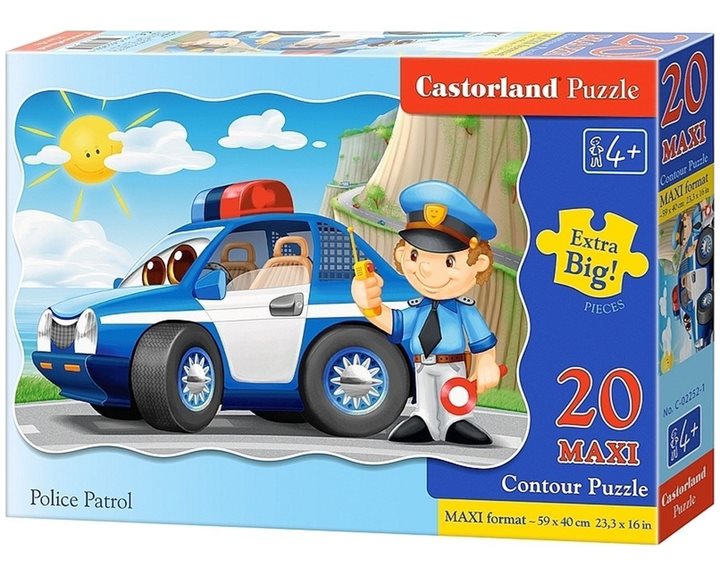 Παζλ Castorland 20 Maxi Police Patrol 59x40 C-02252-1