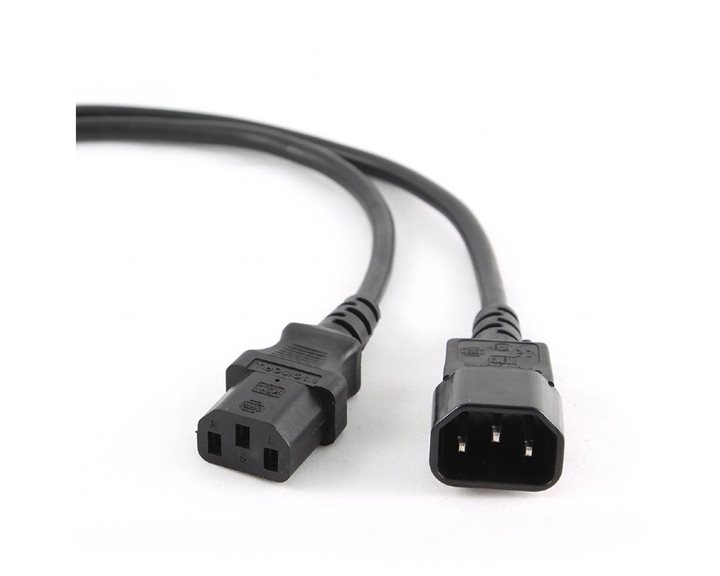 CABLEXPERT POWER CORD C13 TO C14 0.75 mm² 1,8M