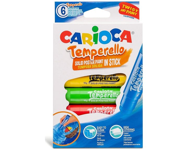 Μαρκαδόροι Carioca Temperello 6Pcs